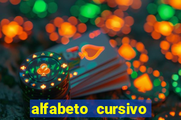 alfabeto cursivo pontilhado para imprimir pdf